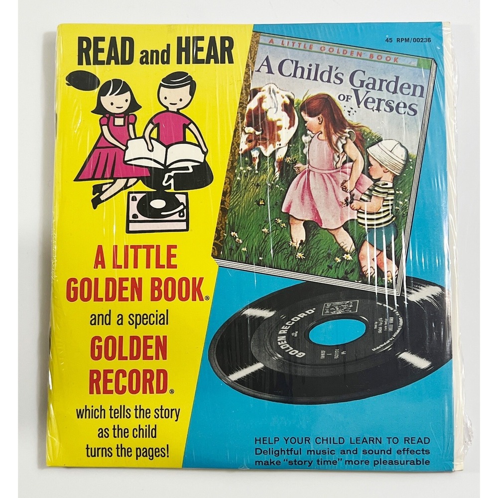 Read & Hear Little Golden Book A Childs Garden of Verses Storybook 45 Record NEW